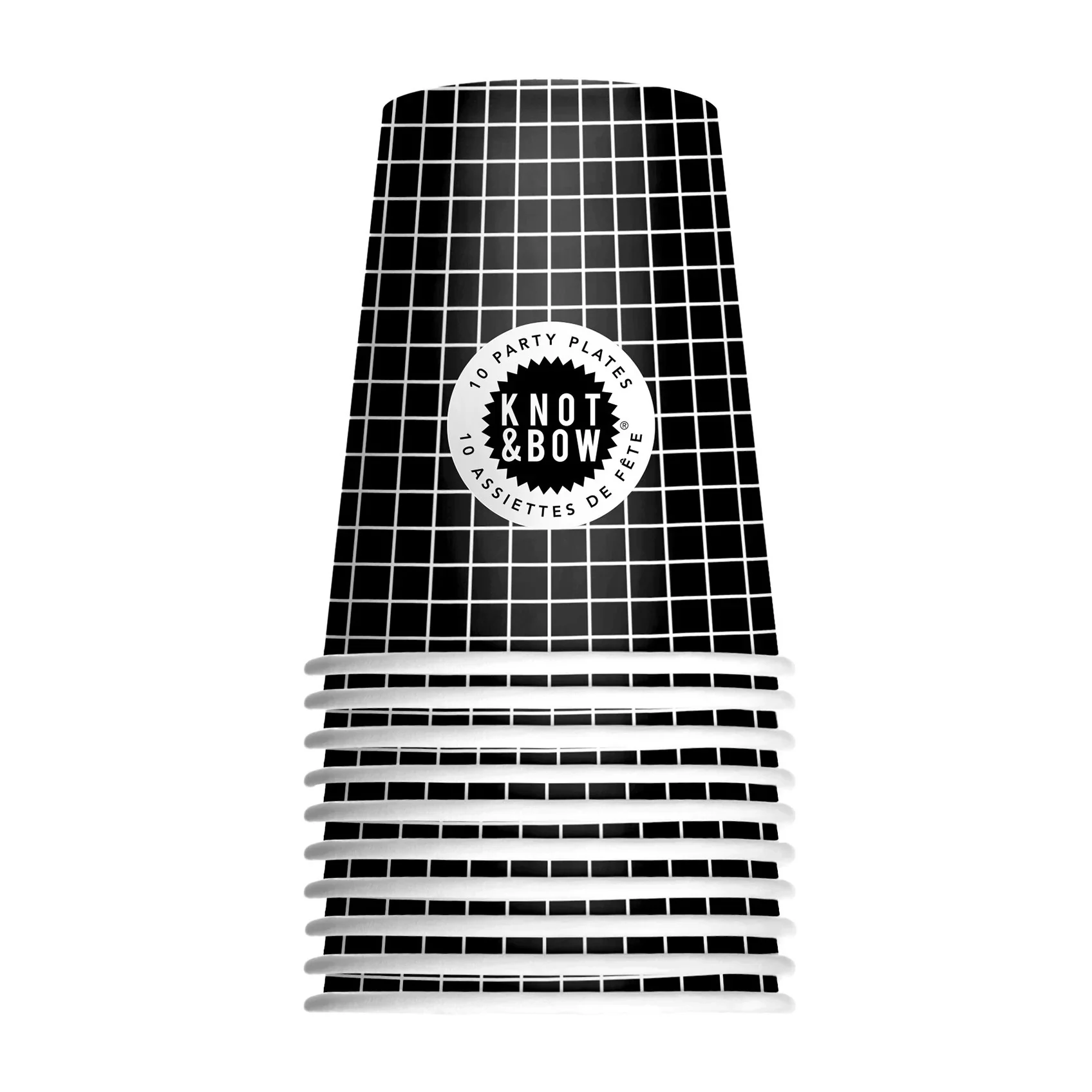 Party Cups (Black Grid)