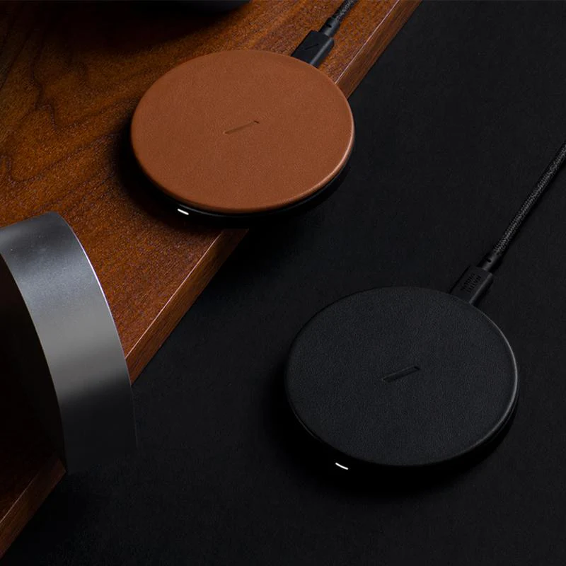 Drop Wireless Charger Leather (Tan) - Image 2