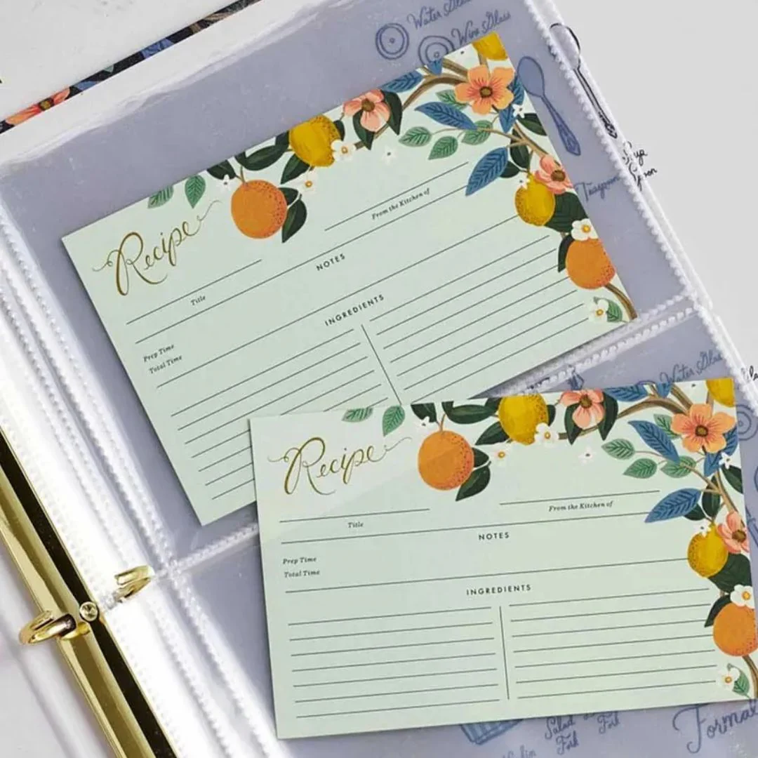 12 Citrus Grove Recipe Cards (Pack Of 12) - Image 2