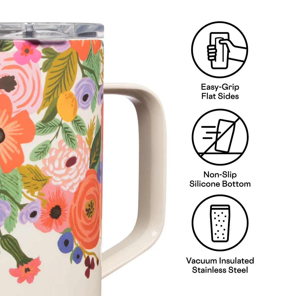 16 oz Rifle Paper Co Mug (Garden Party Cream) - Image 3