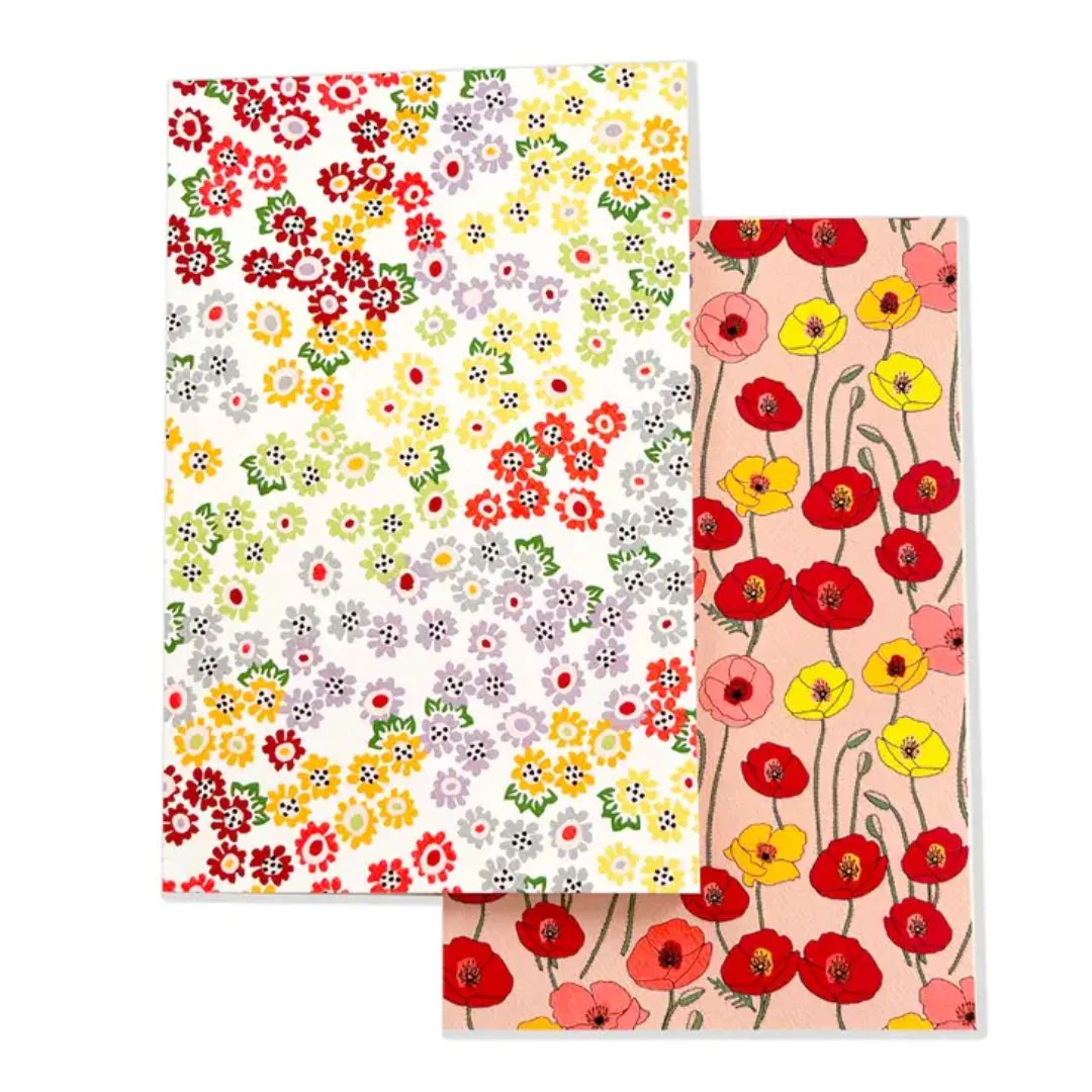2 Pack Tiny Floral and Poppy Notebook Set - Image 3