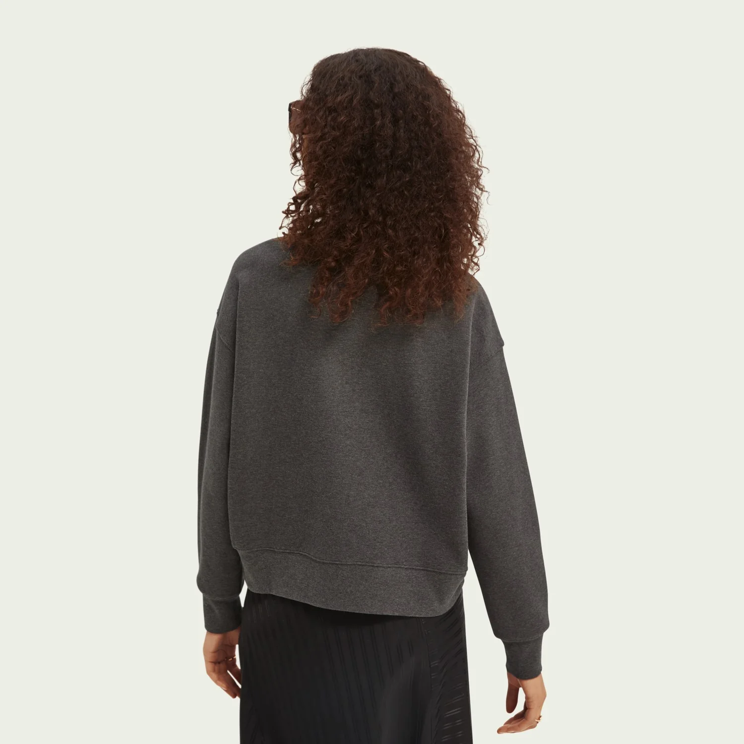 High Neck Relaxed Fit Sweater (Grey) - Image 2