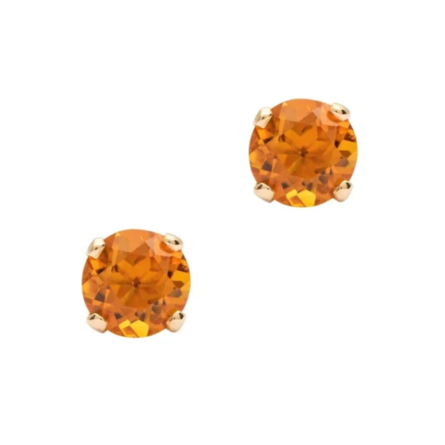 3.5mm Birthstone 14K Gold Earring Studs - Image 12