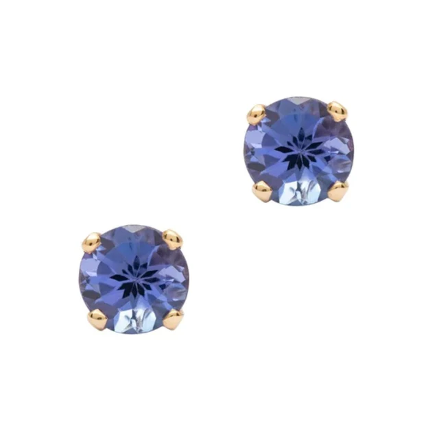 3.5mm Birthstone 14K Gold Earring Studs - Image 13