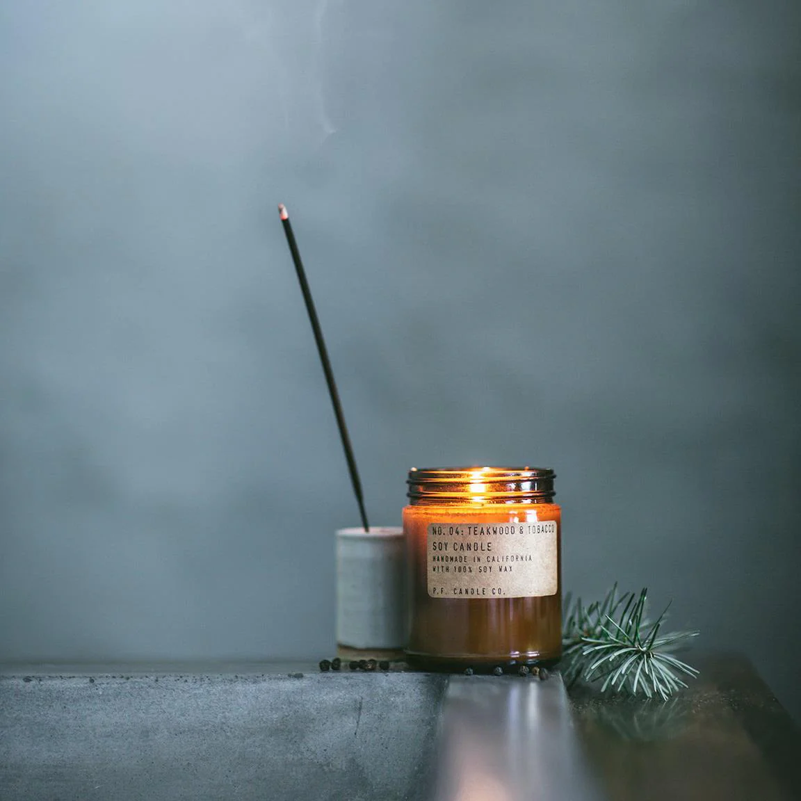 3.5oz Classic Mini Soy Candle (Teakwood + Tobacco) - Image 4