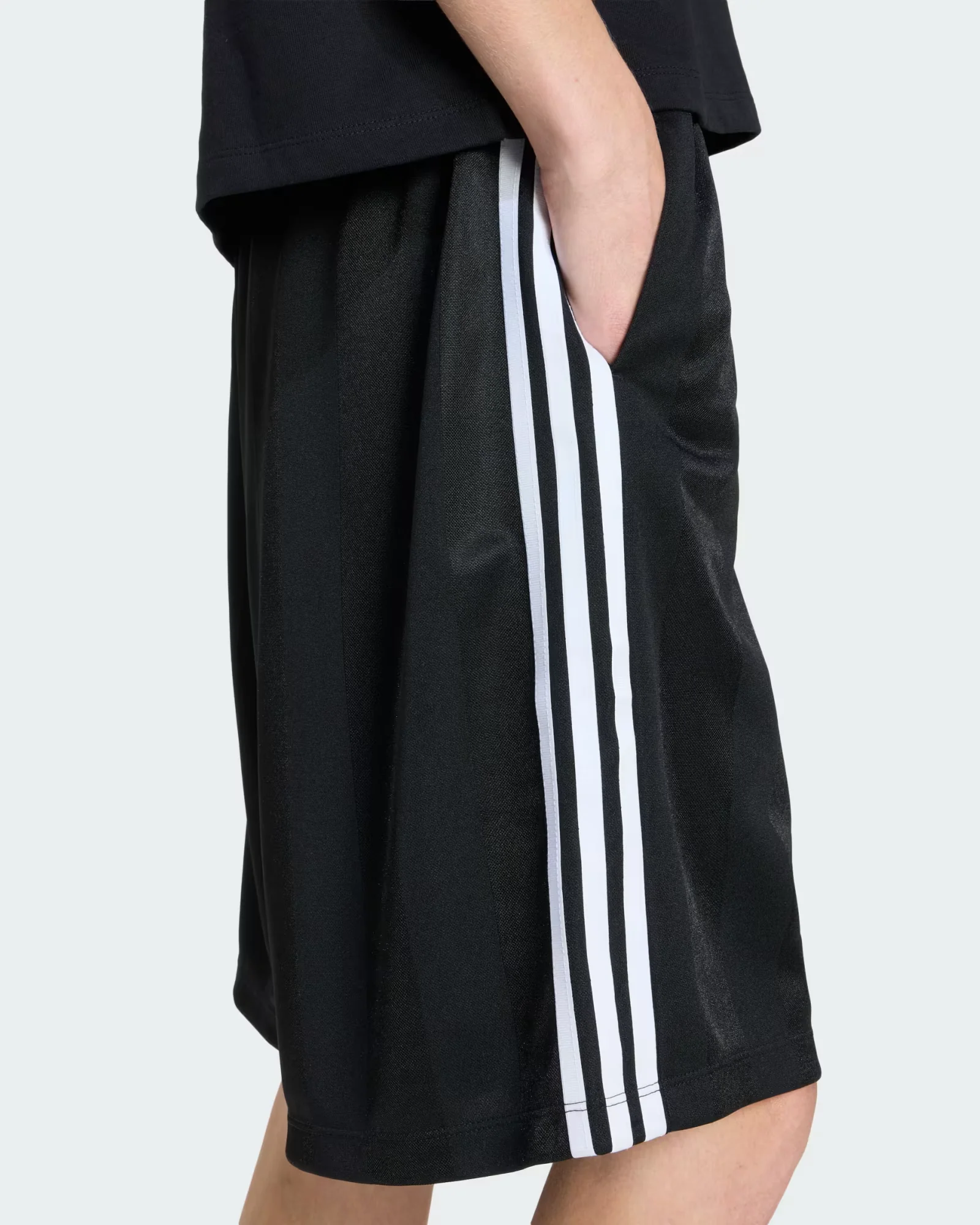 3 Stripes Jacquard Jorts (Black) - Image 2
