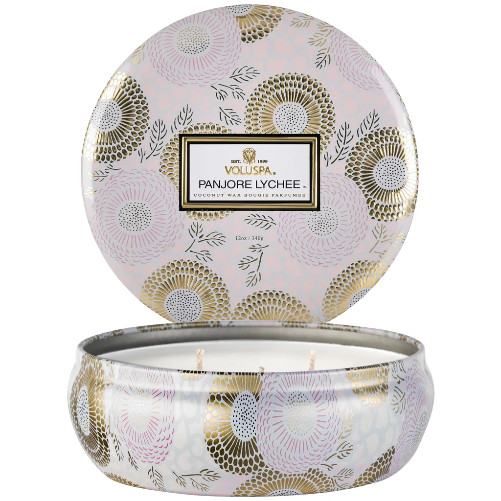3 Wick Candle (Panjore Lychee) - Image 2