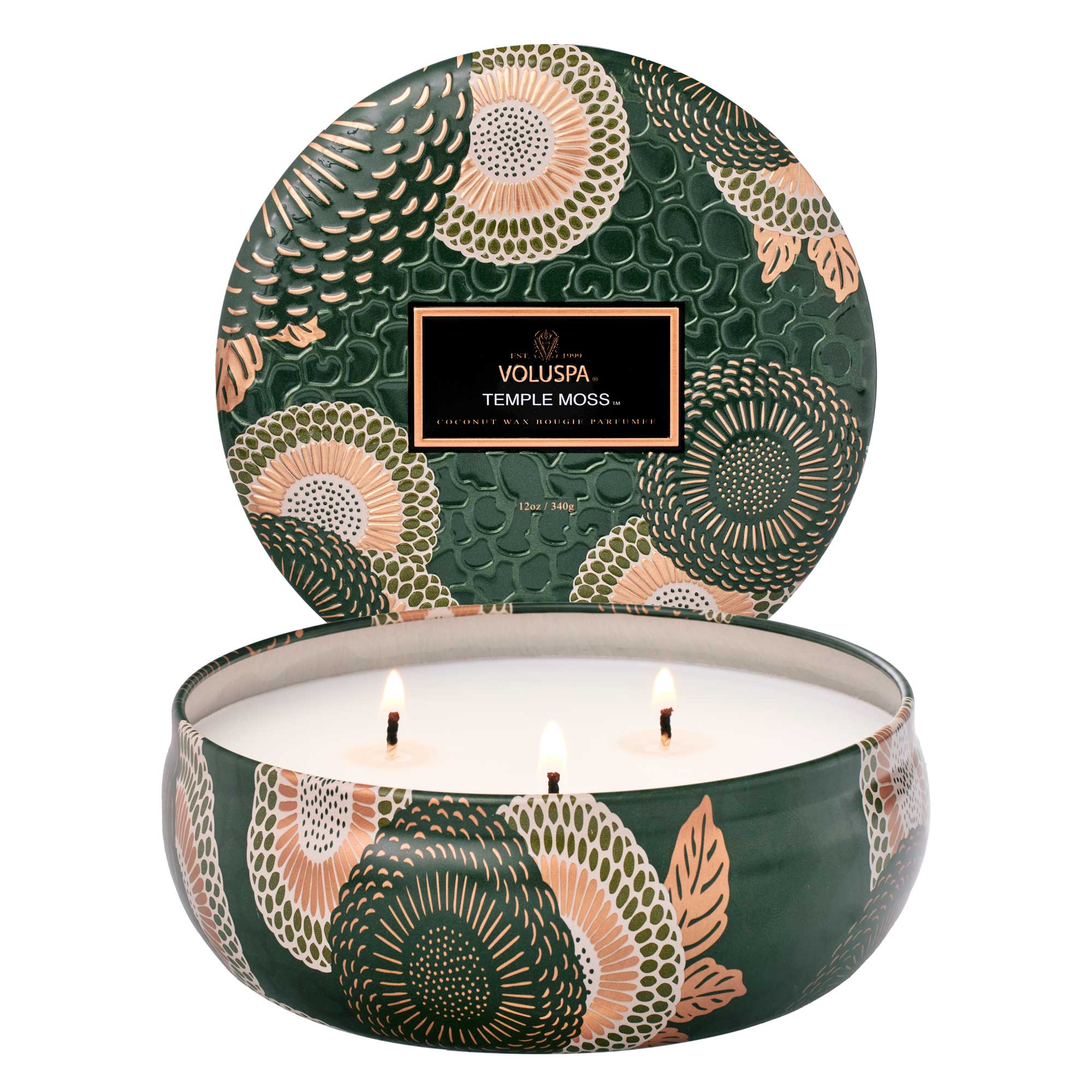 3 Wick Candle (Temple Moss) - Image 2