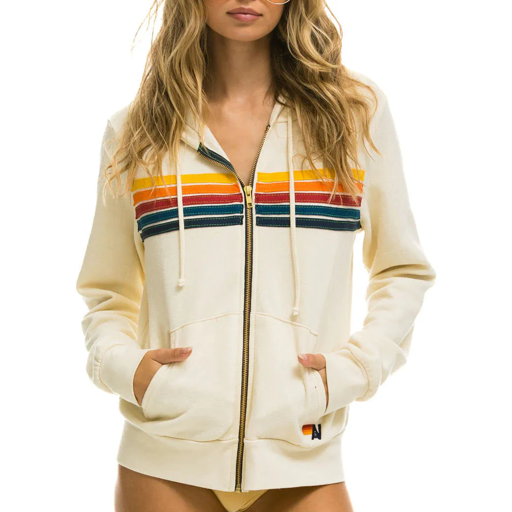5 Stripe Zip Hoodie - Image 2