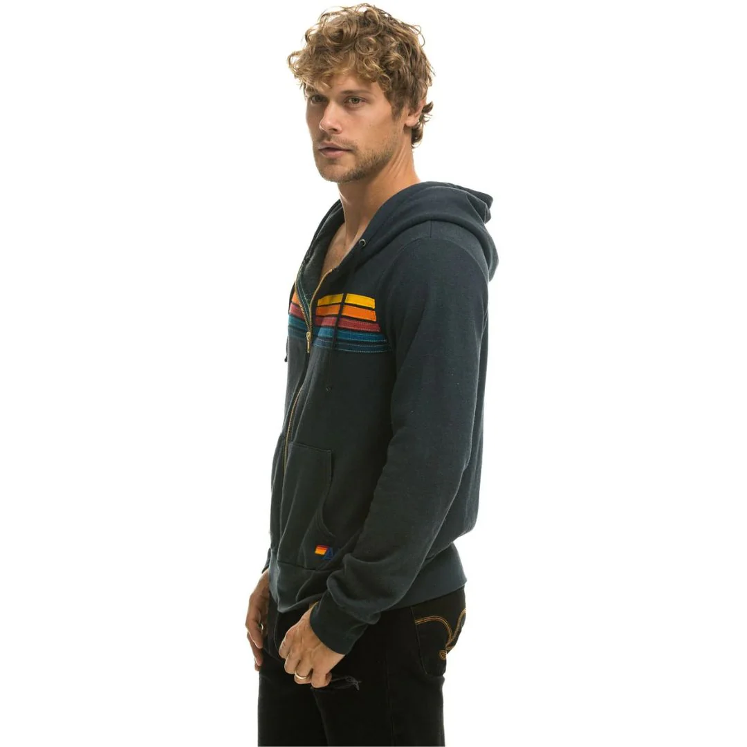 5 Stripe Zip Hoodie - Image 6