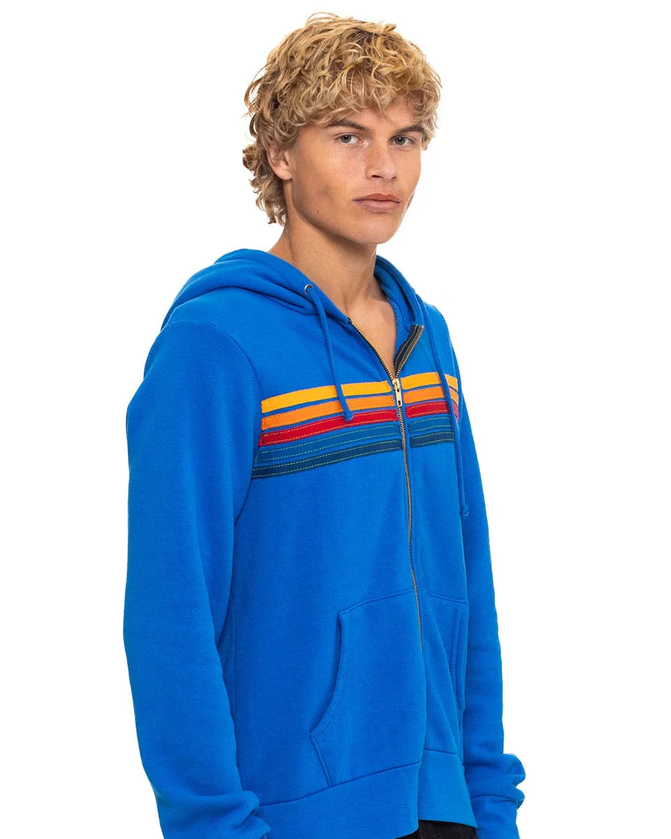 5 Stripe Zip Hoodie (Adventure Blue) - Image 8