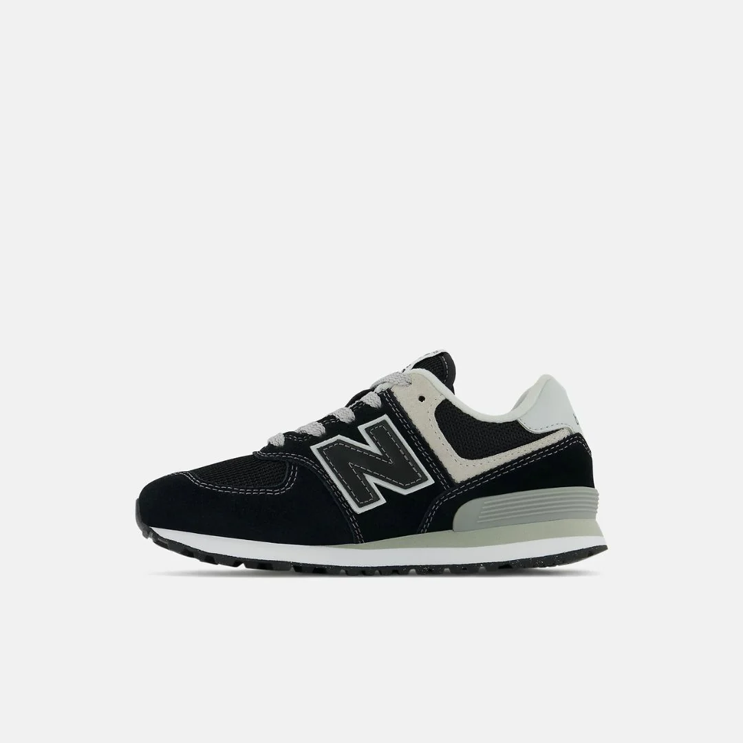 574 Core Sneaker (Black + White) - Image 3