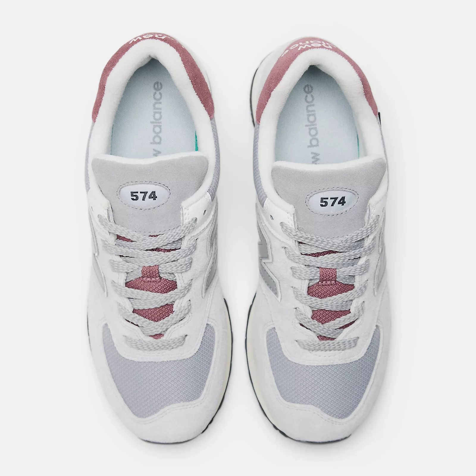 574 Sneaker (Grey + Burgundy) - Image 4