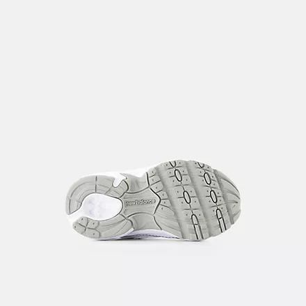 740 Bungee Lace Toddler Sneaker (White + Silver Metallic) - Image 4