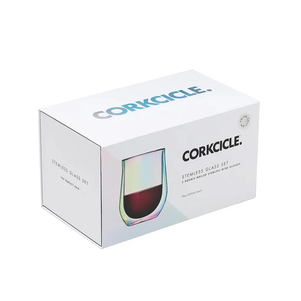 Stemless Glass Prism (Set of 2) - Image 2
