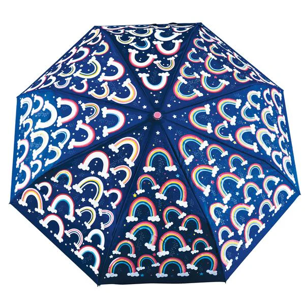 Rainbow Stars Umbrella (Navy)