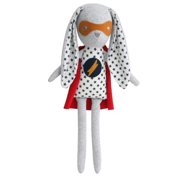 Mini Super Hero Bunny Toy (Navy Star)