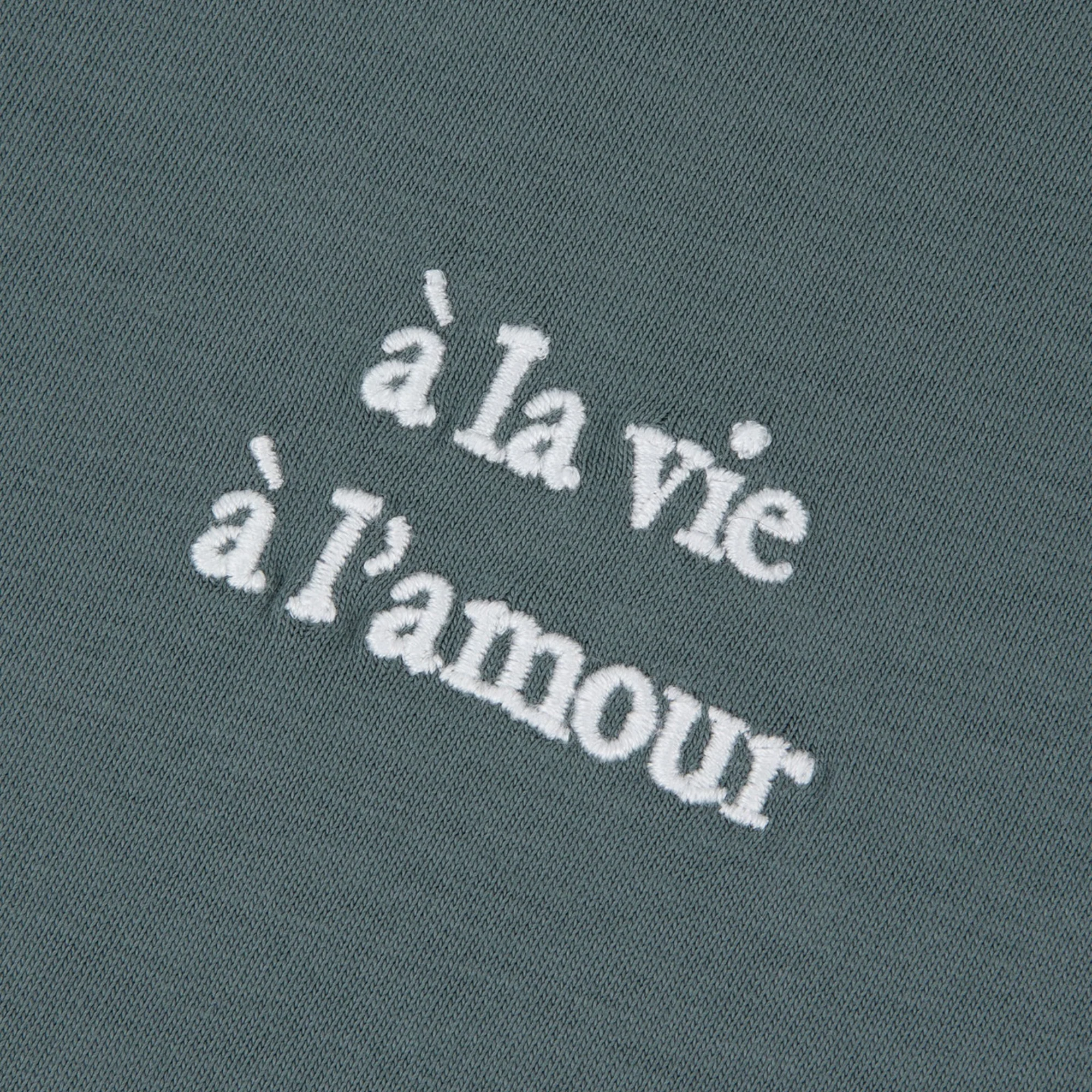 "A La Vie A L'Amour" Popincourt T-Shirt (Storm Blue) - Image 2