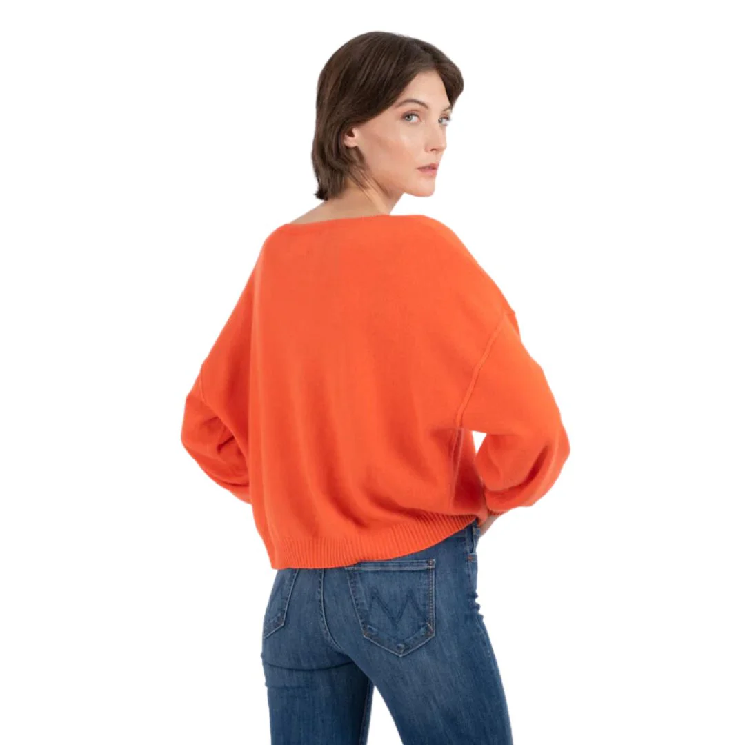 Abby Balloon Sweater (Papaya) - Image 2