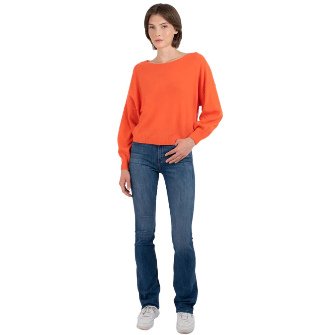 Abby Balloon Sweater (Papaya) - Image 3