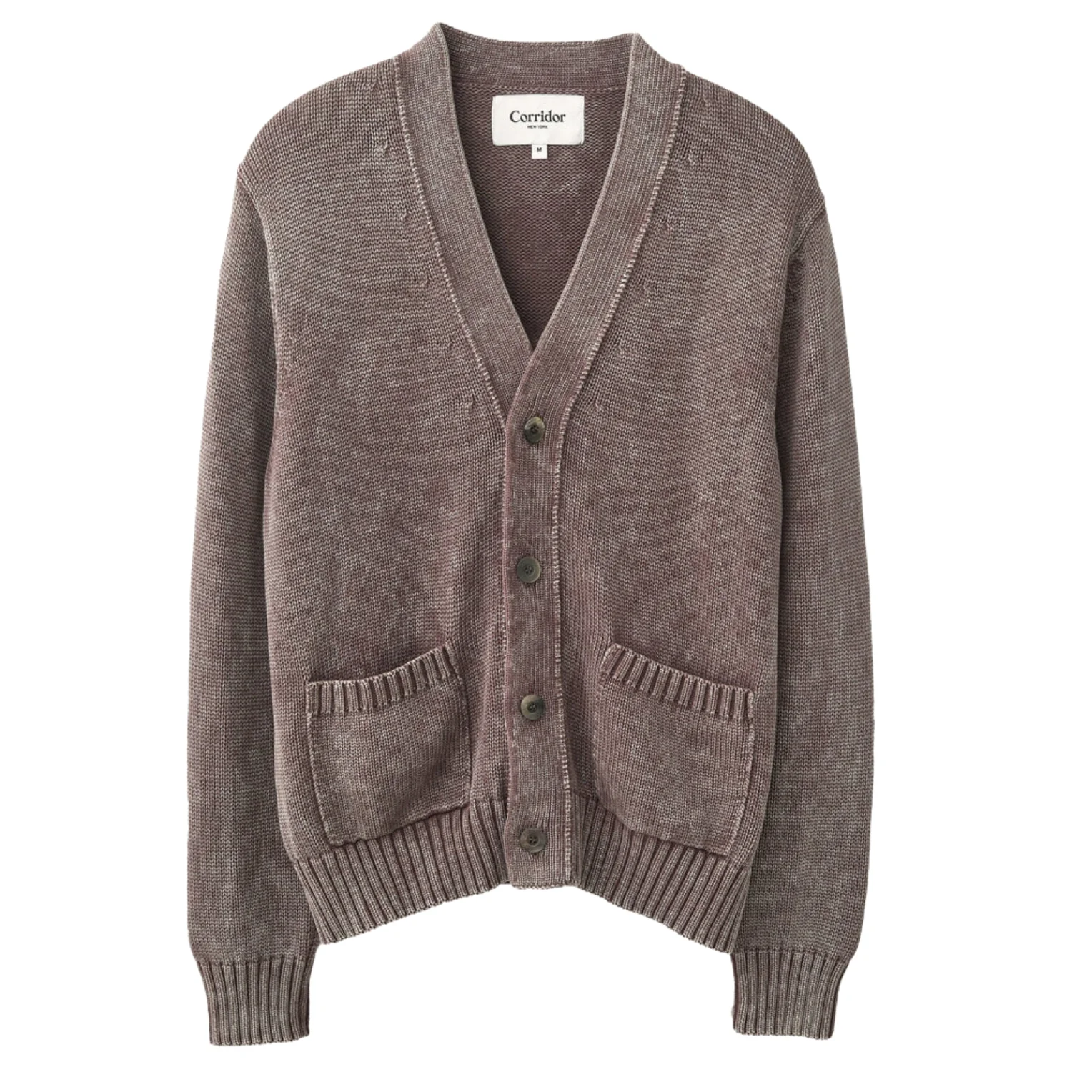Acid Wash Cardigan (Purple)
