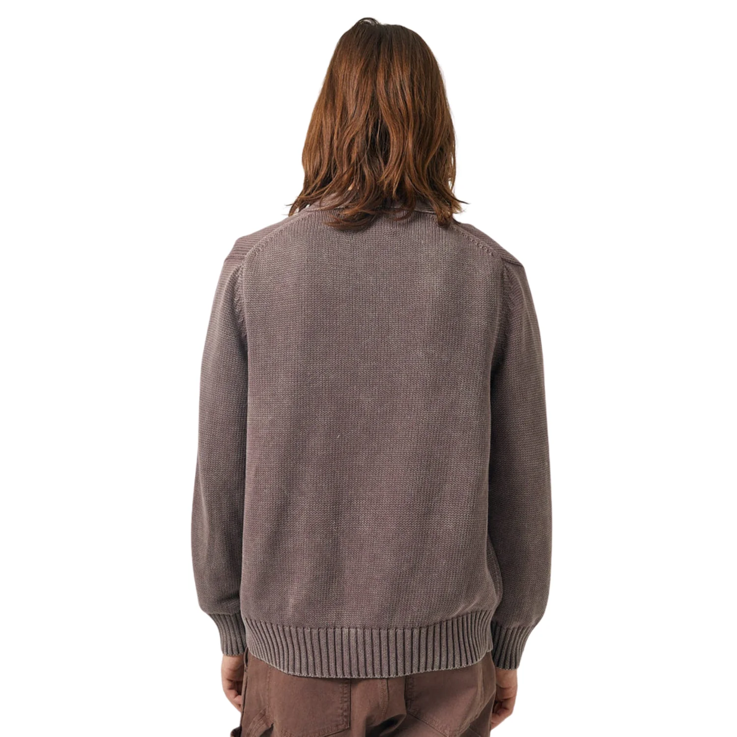 Acid Wash Cardigan (Purple) - Image 3