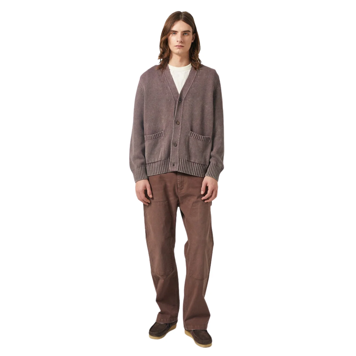 Acid Wash Cardigan (Purple) - Image 4