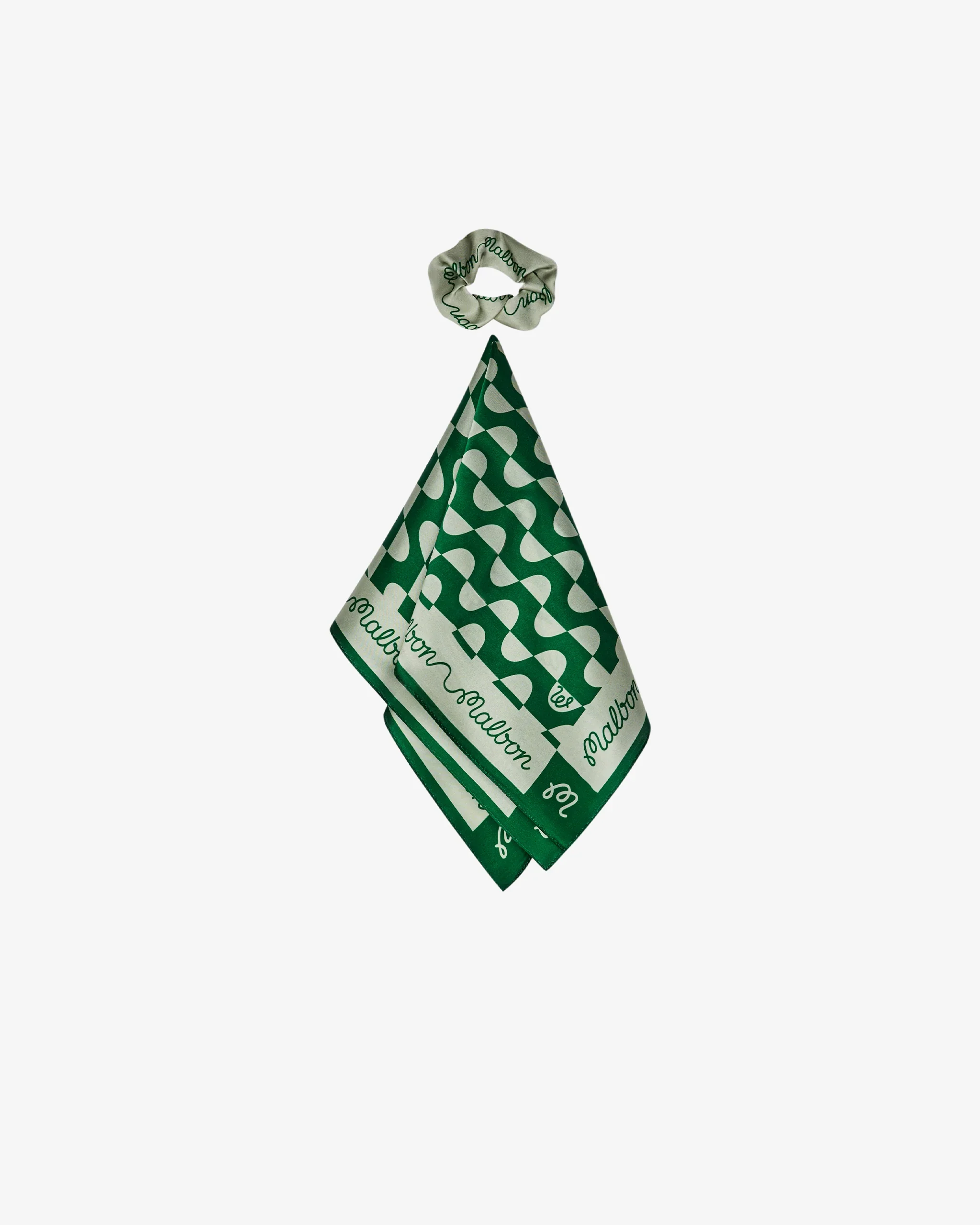 Adanna Scrunchie Scarf (Garden Green + Green Tint)