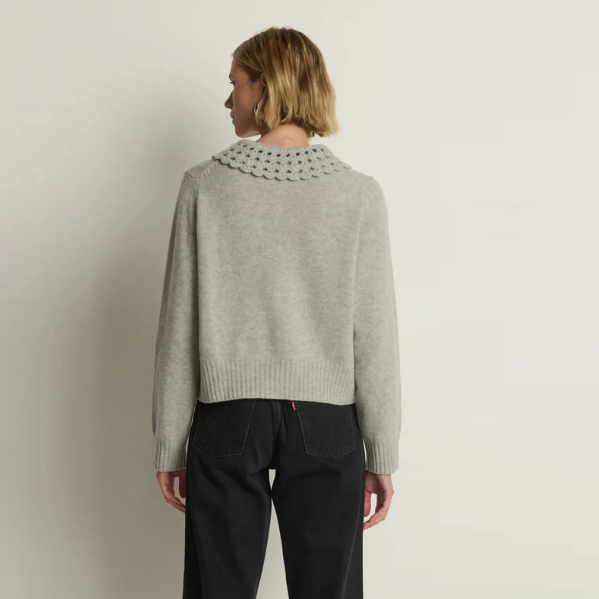 Addie Cardigan (Heather Grey) - Image 4