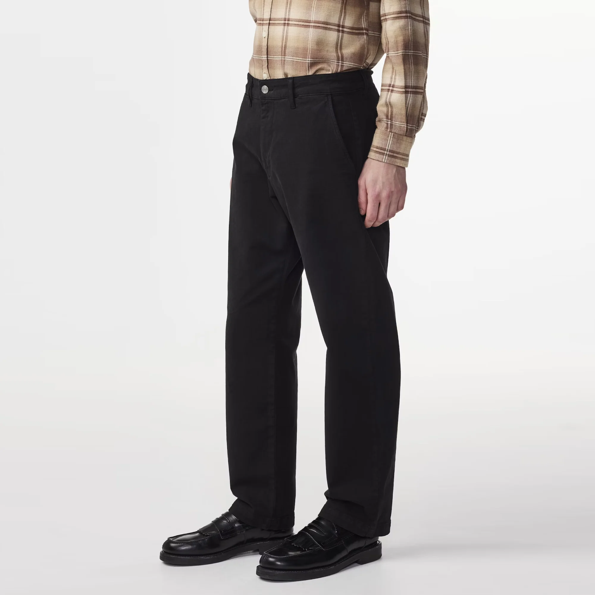 Aden 1923 Straight Leg Regular Fit Chino (Black) - Image 2