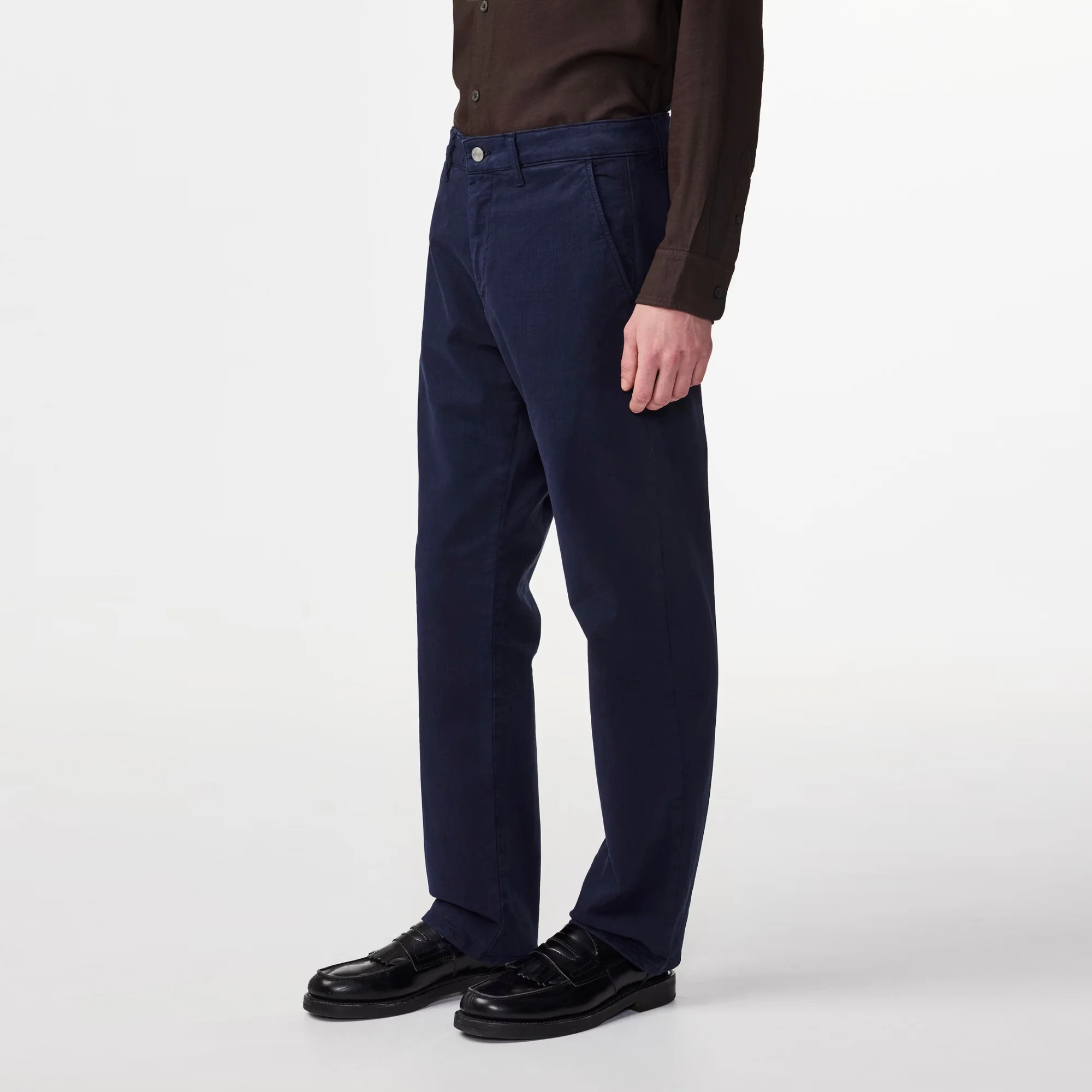 Aden 1923 Straight Leg Regular Fit Chino (Navy Blue) - Image 3