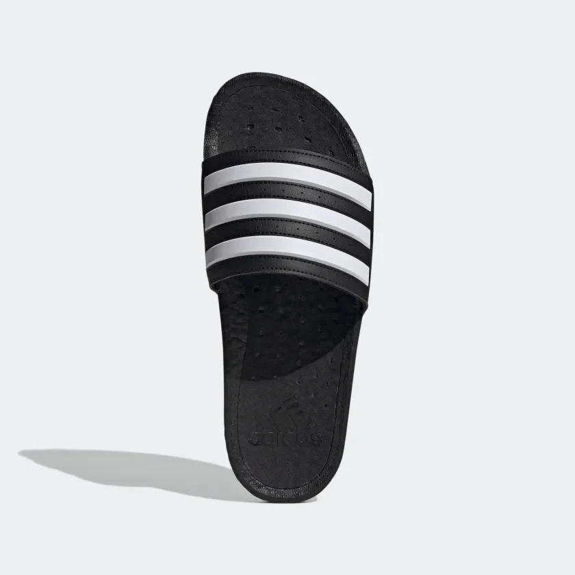 Adilette Boost Slides (Core Black & Cloud White & Core Black) - Image 2