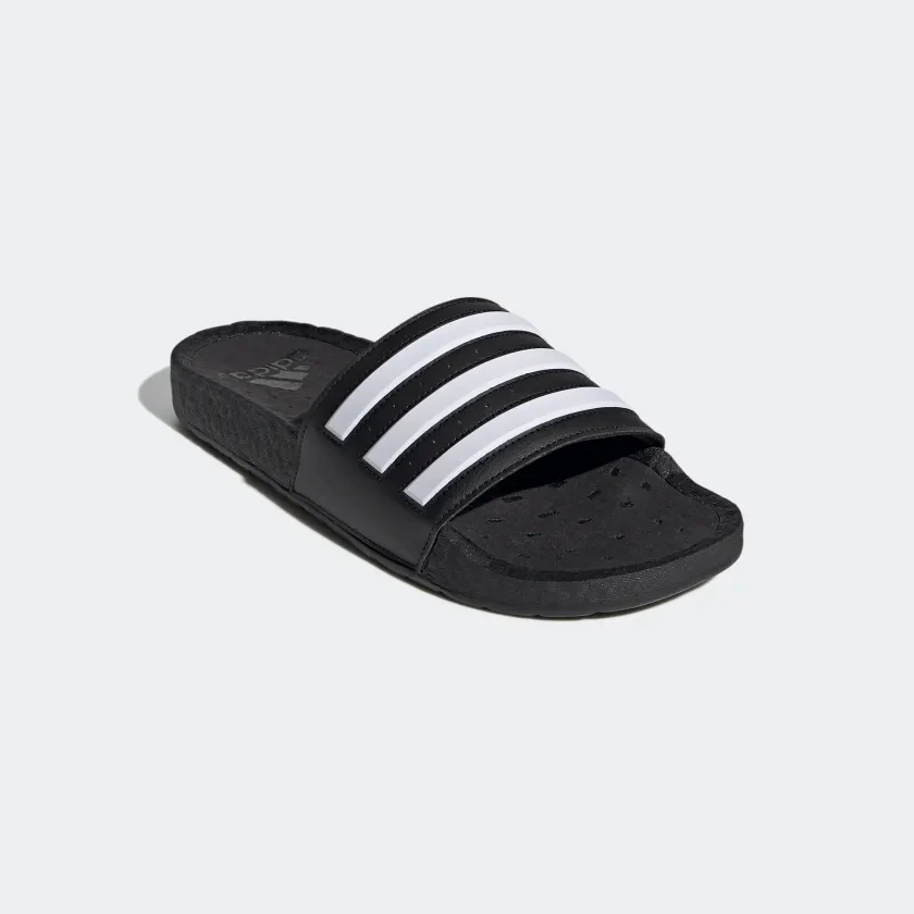 Adilette Boost Slides (Core Black & Cloud White & Core Black) - Image 5