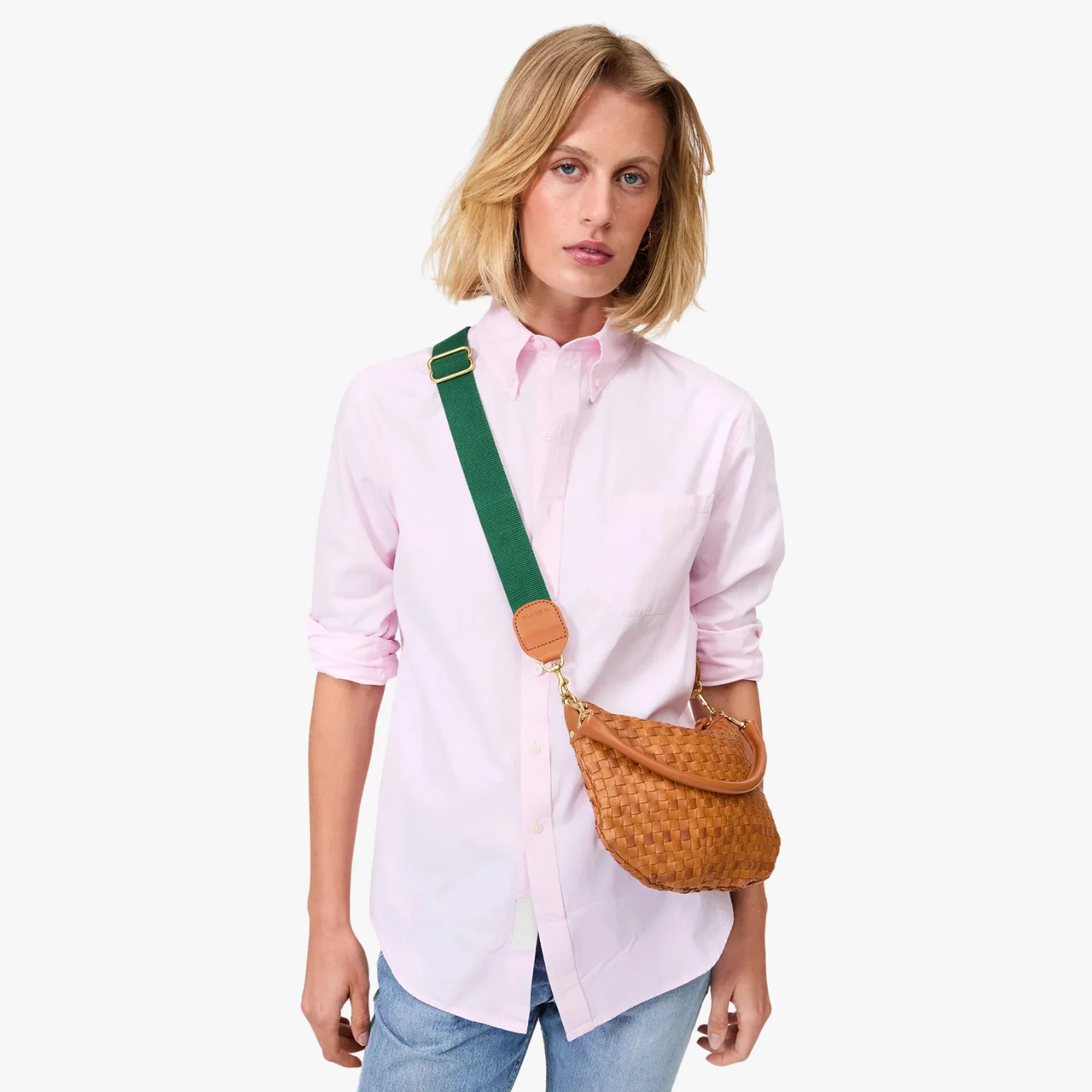 Adjustable Webbing Crossbody Strap (Evergreen) - Image 2