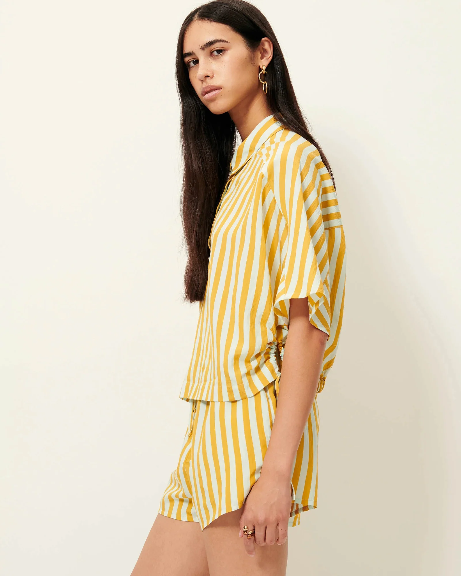 Agde Short with Elastic Waist (Lagune) - Image 2