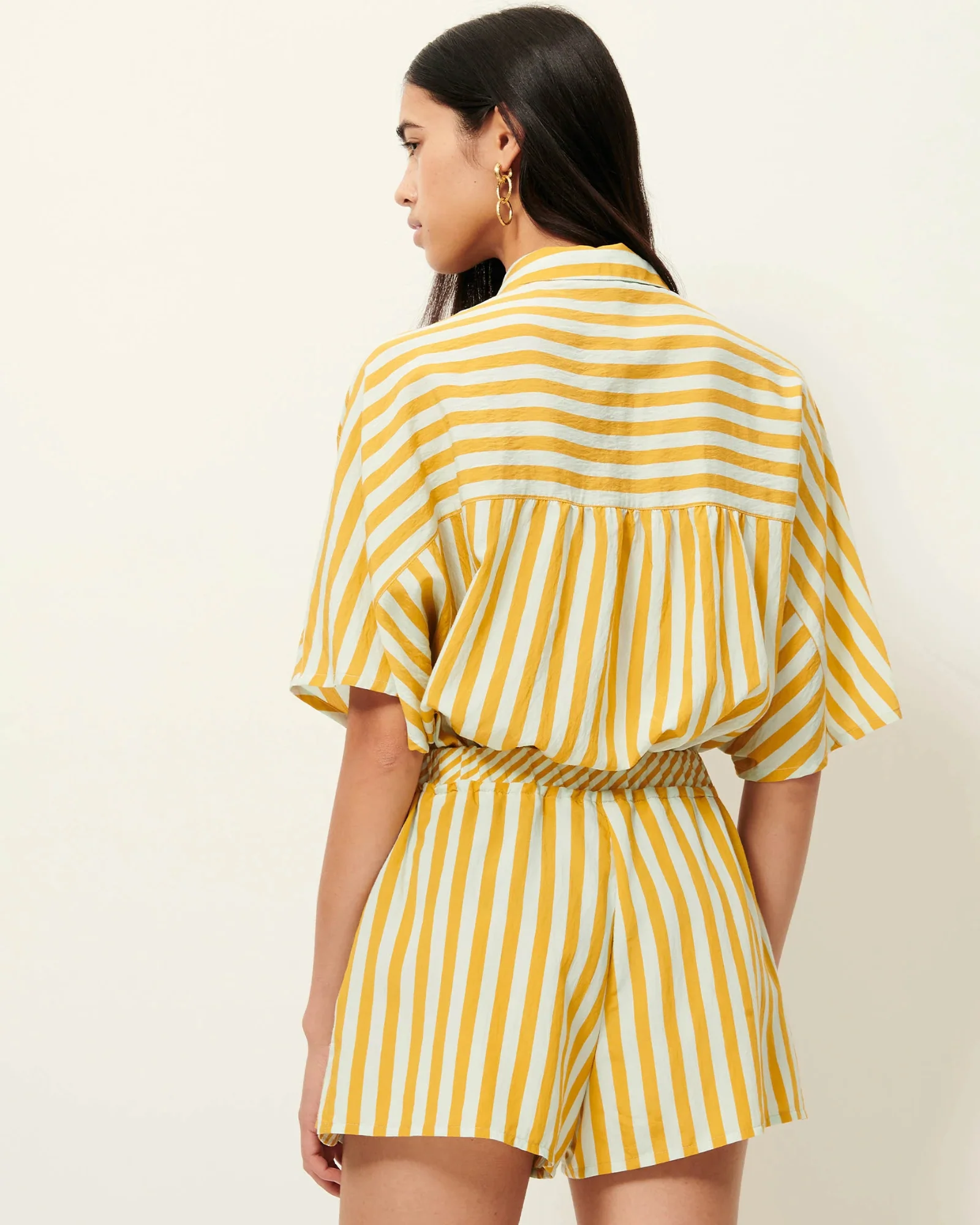 Agde Short with Elastic Waist (Lagune) - Image 3