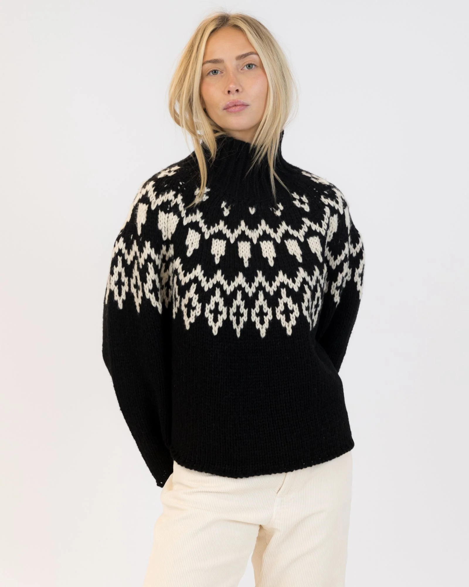 Aggie Crewneck Pullover (Black + White) - Image 5
