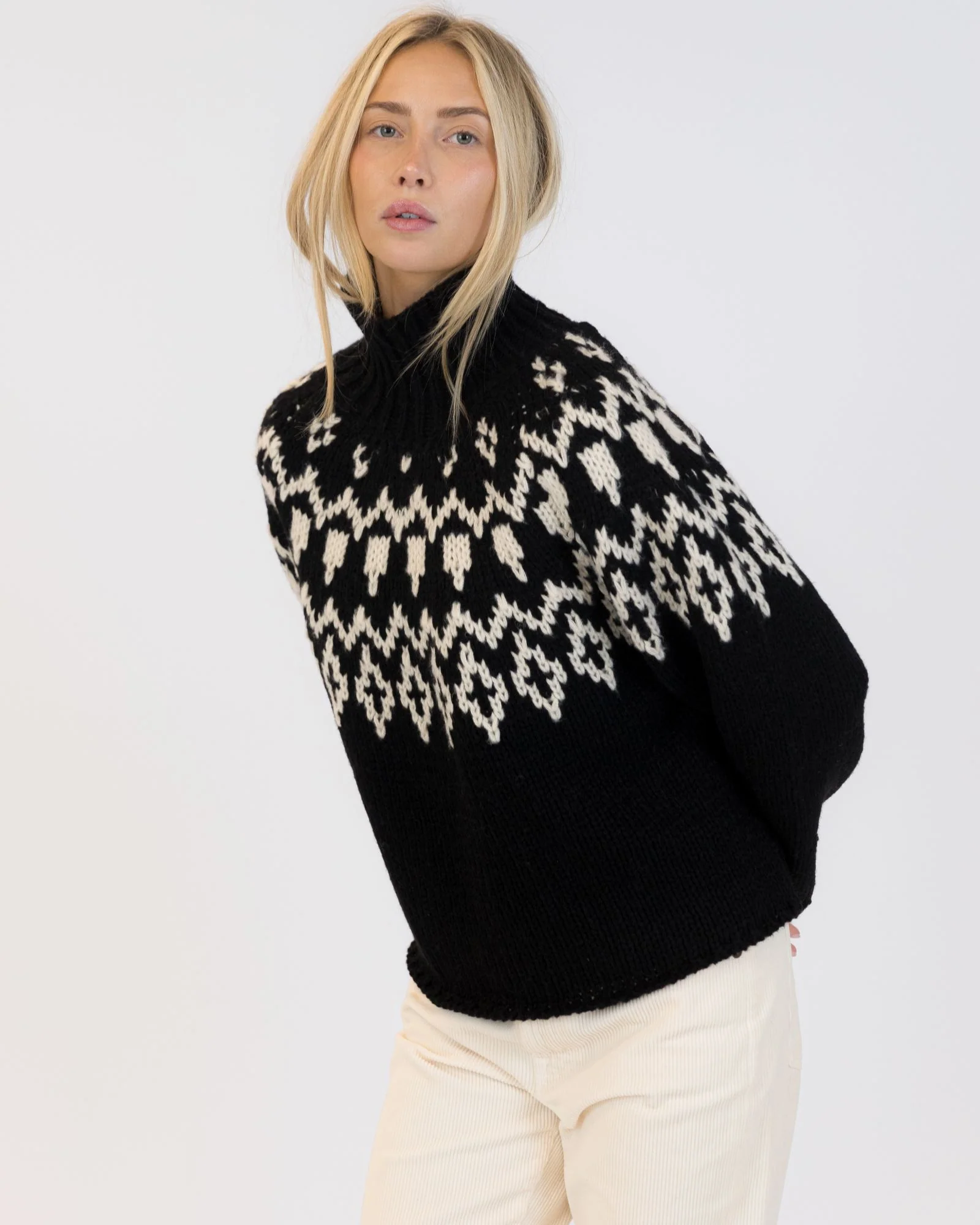 Aggie Crewneck Pullover (Black + White) - Image 6