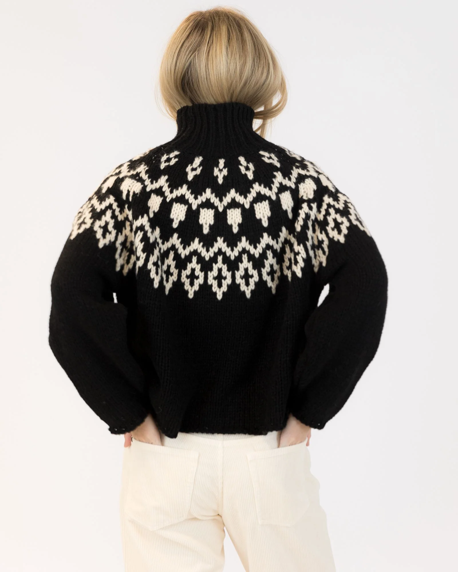 Aggie Crewneck Pullover (Black + White) - Image 7