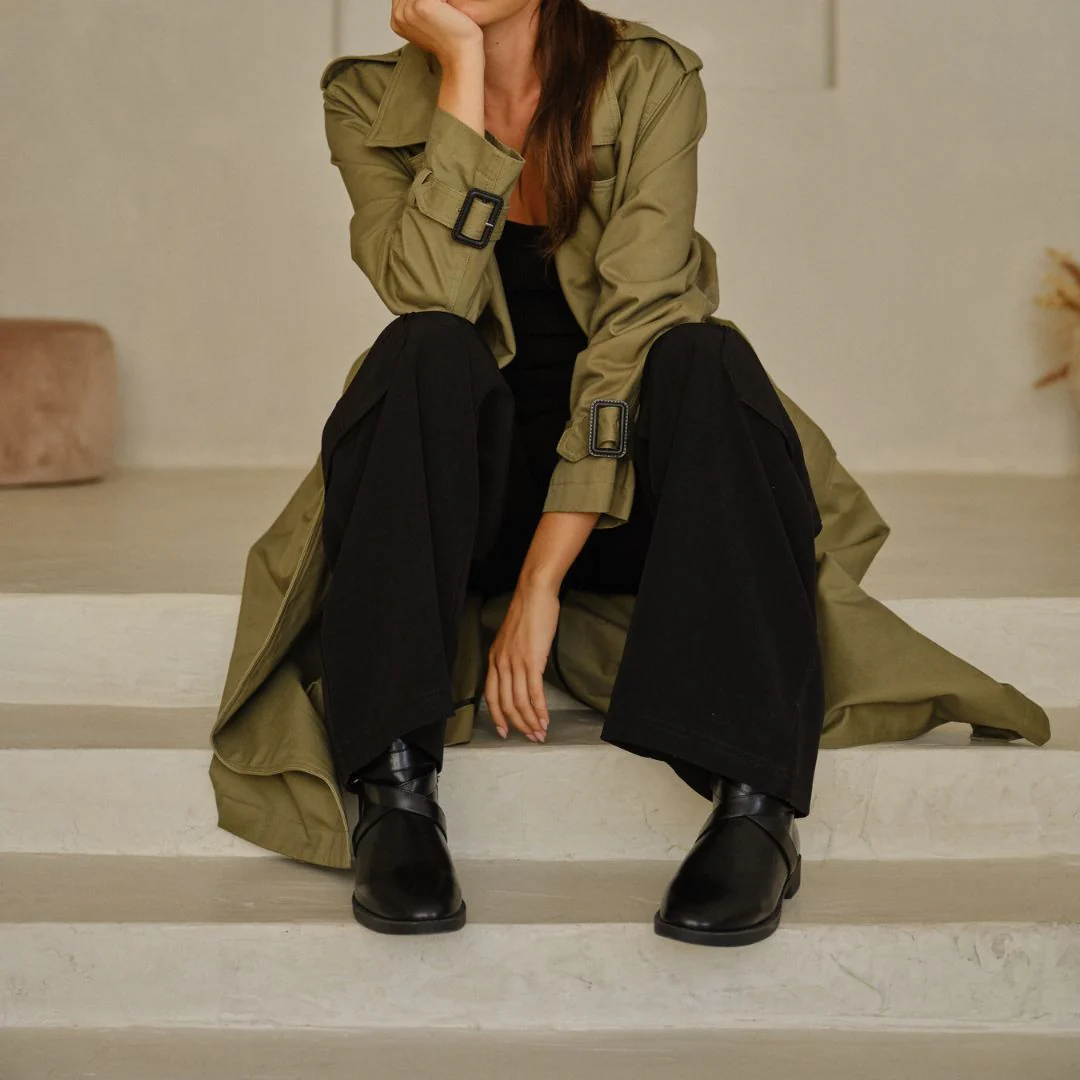 Aimee Coat (Olive) - Image 2