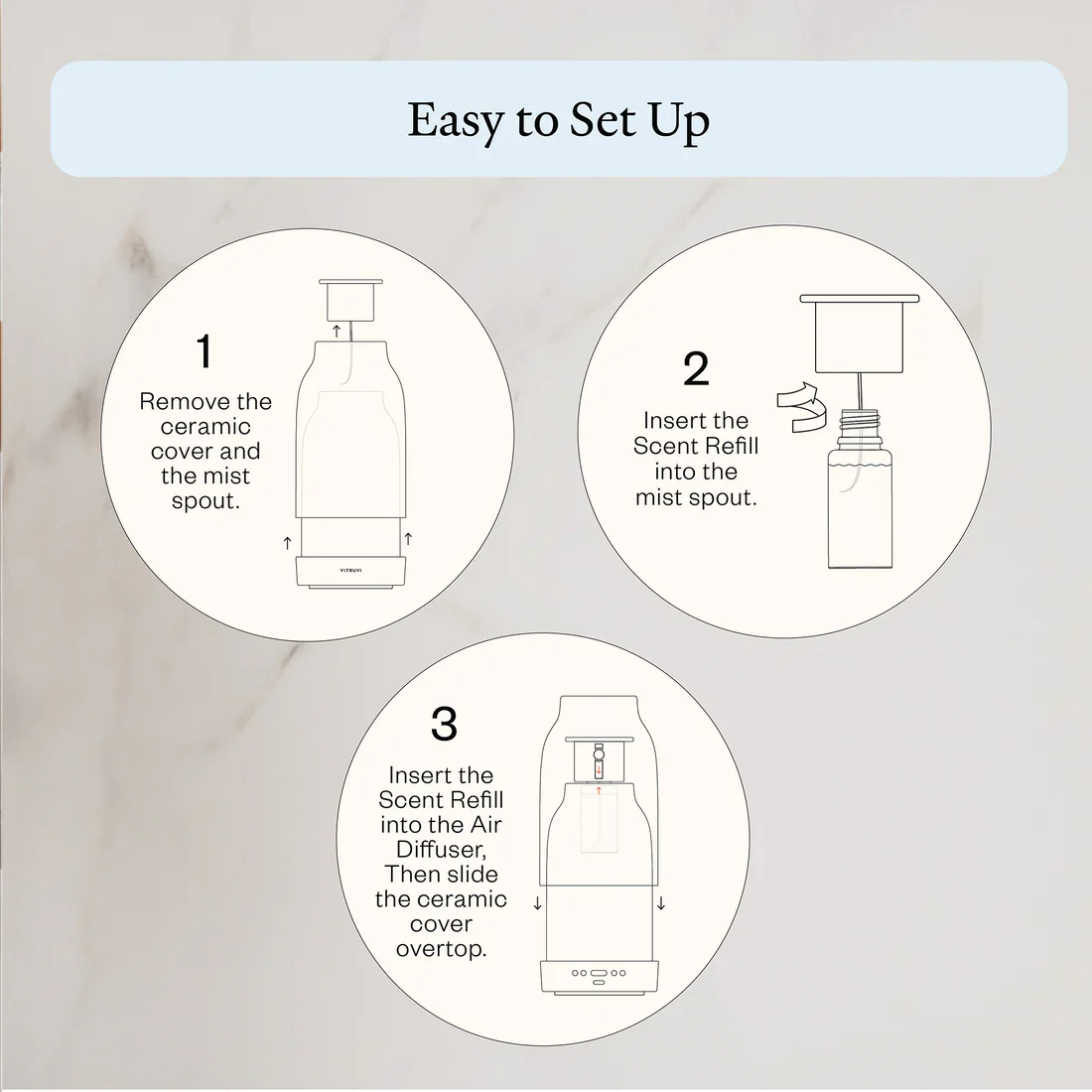 Air Cordless Waterless Diffuser (White) - Image 4