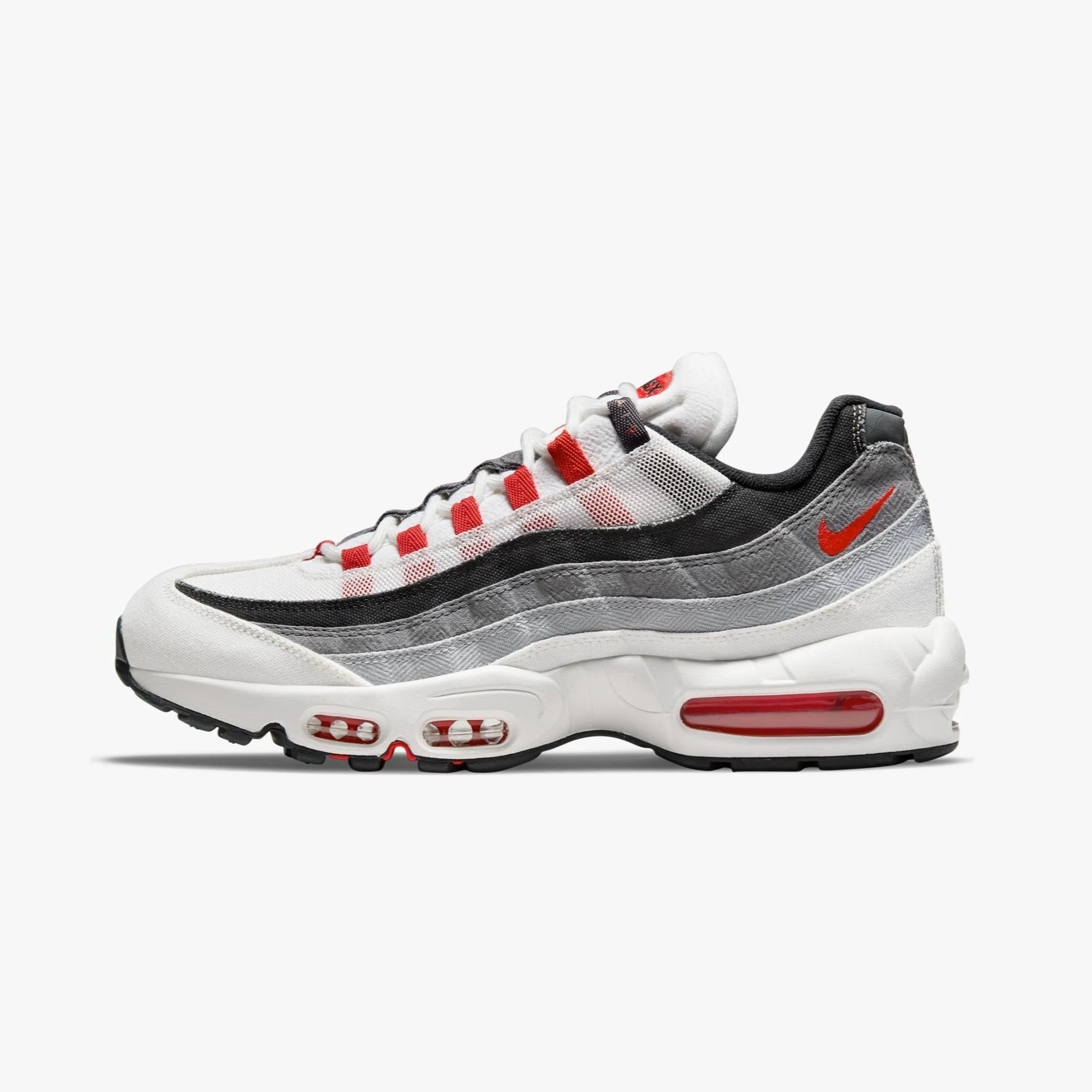 Air Max 95 QS (Summit White + Chile Red + Off Noir)