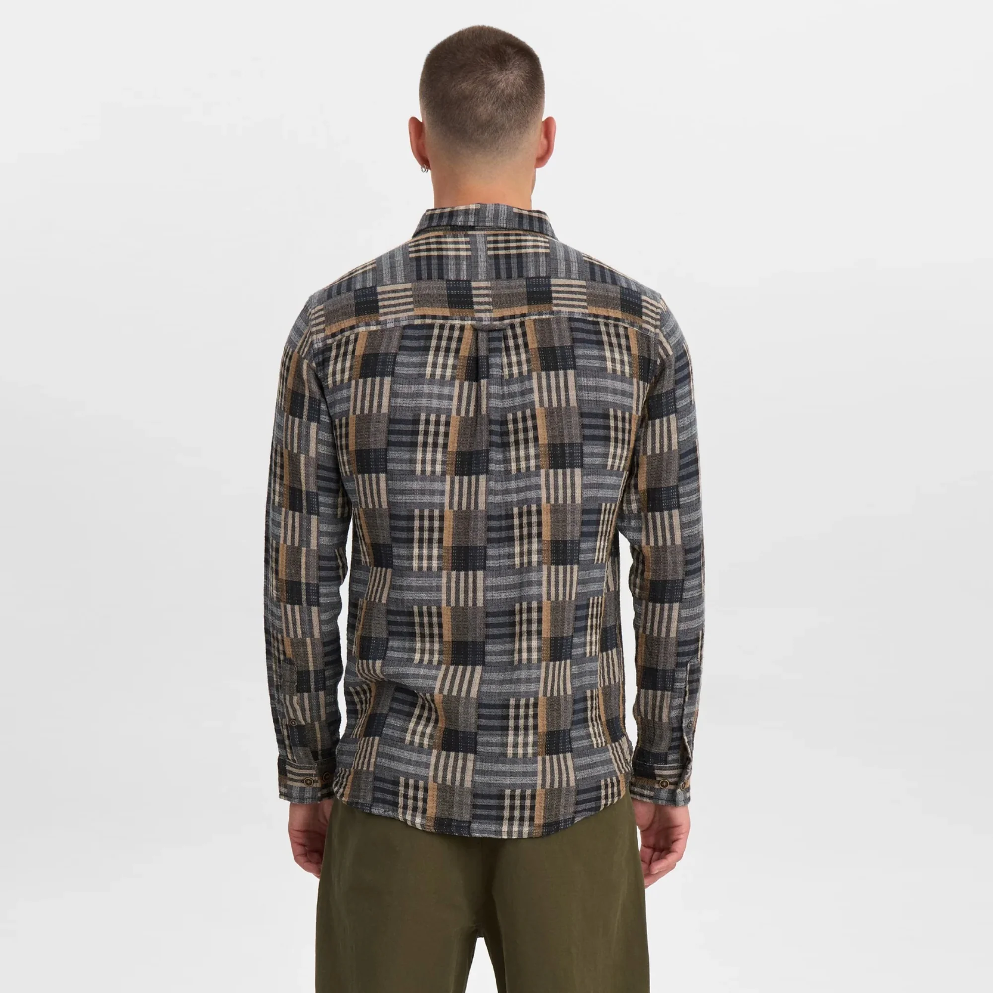 Akleif Patchwork Shirt (Sky Captain) - Image 4