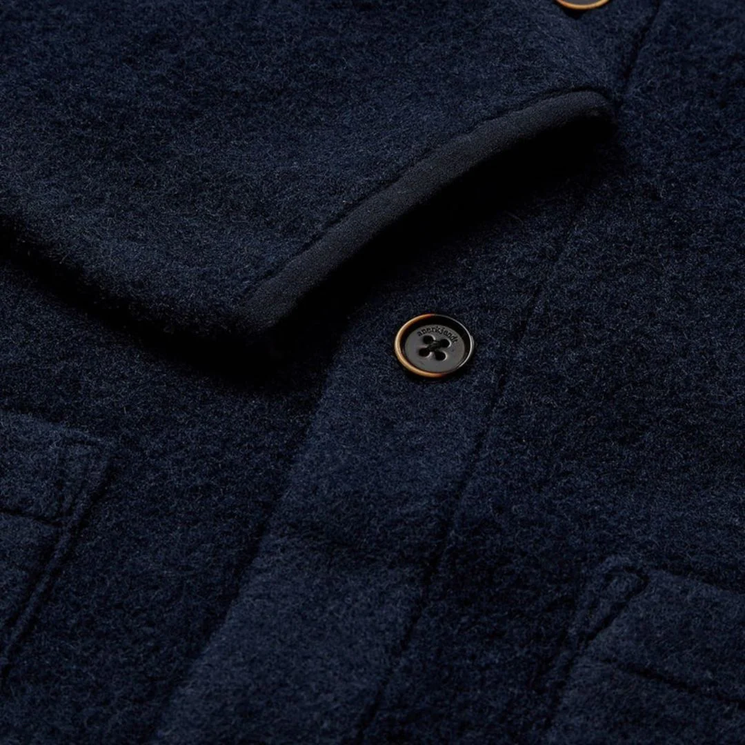 Aksigurd Boiled Wool Overshirt (Sky Captain) - Image 2