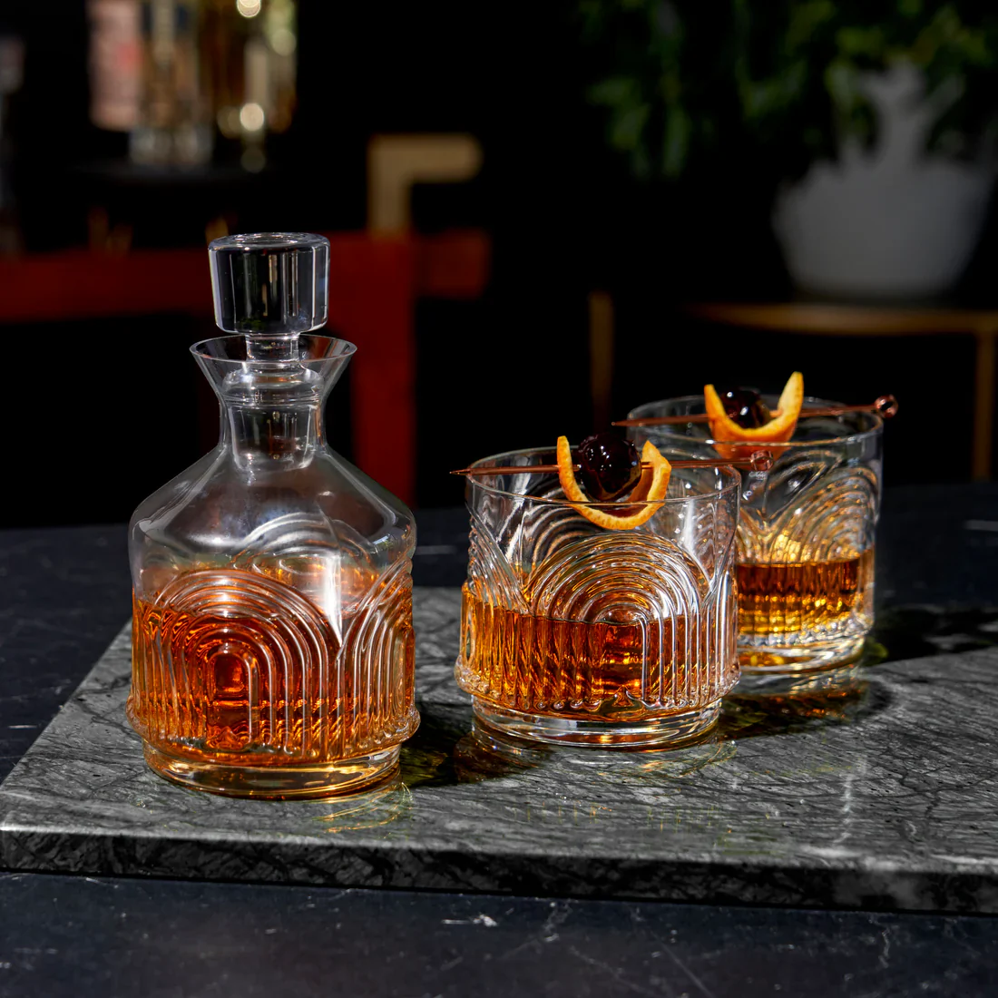 Beau Deco Crystal Stacking Decanter (3-piece Set) - Image 2