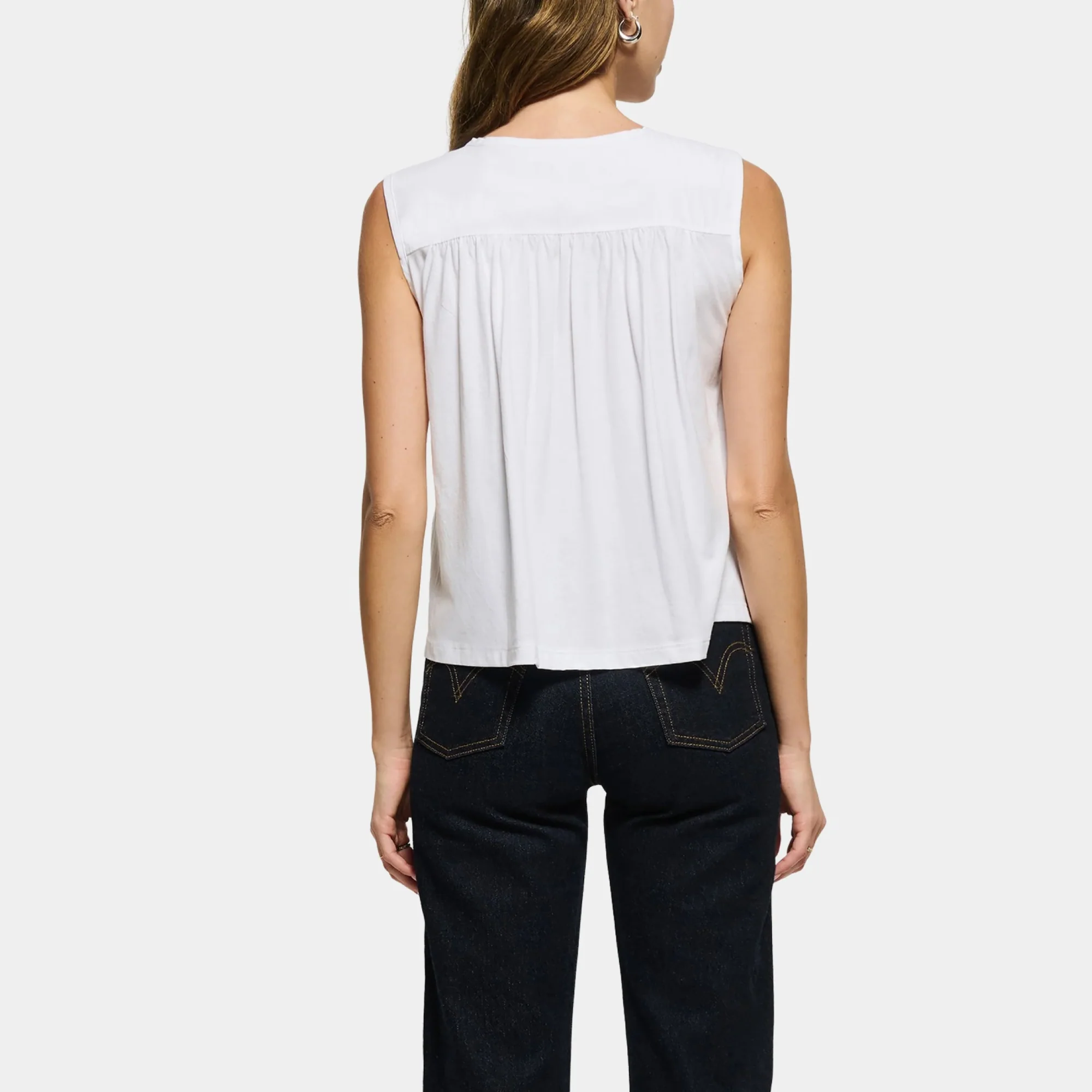 Ali Tie Front Top (White) - Image 2