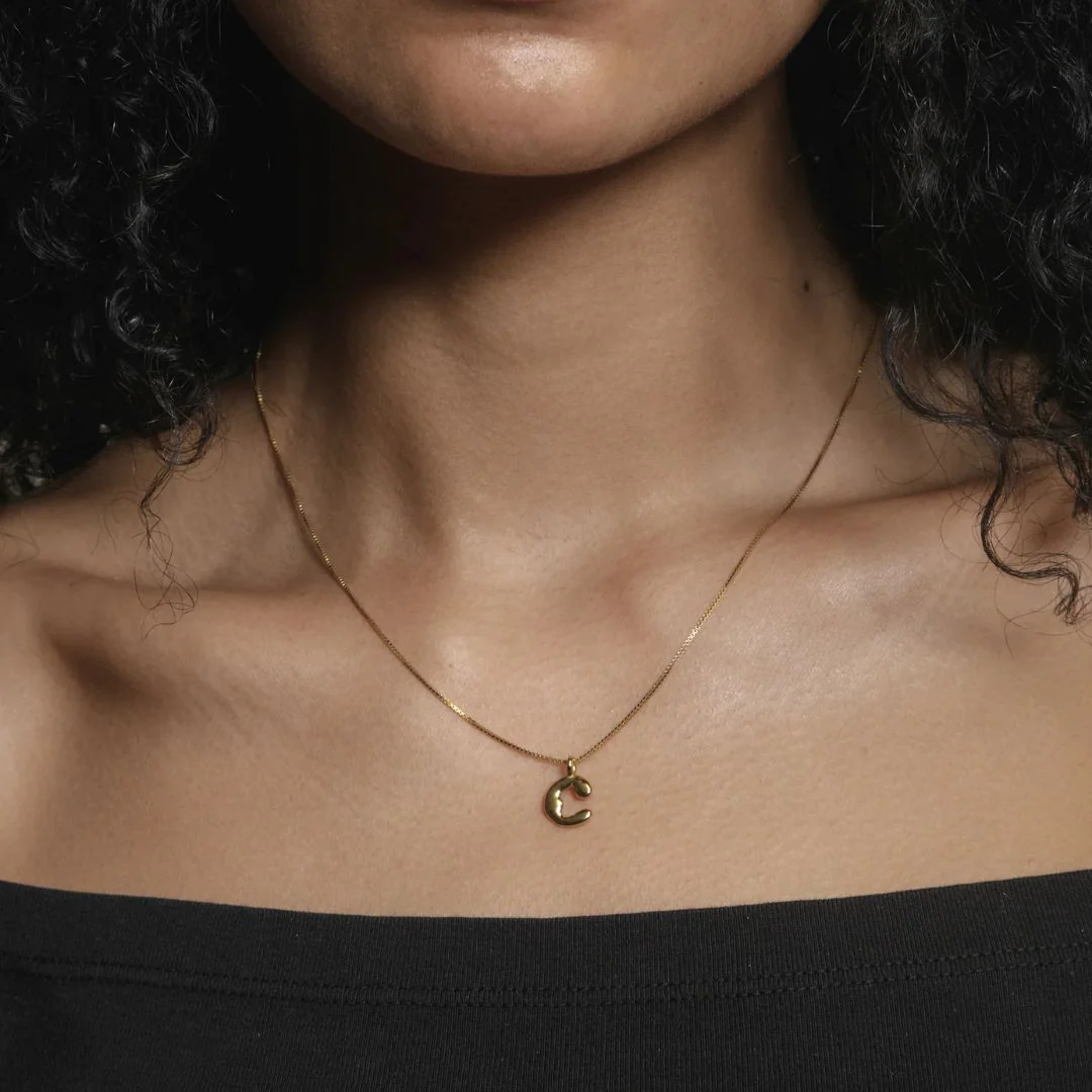 Alphabet Charm (14k Gold Plated) - Image 3