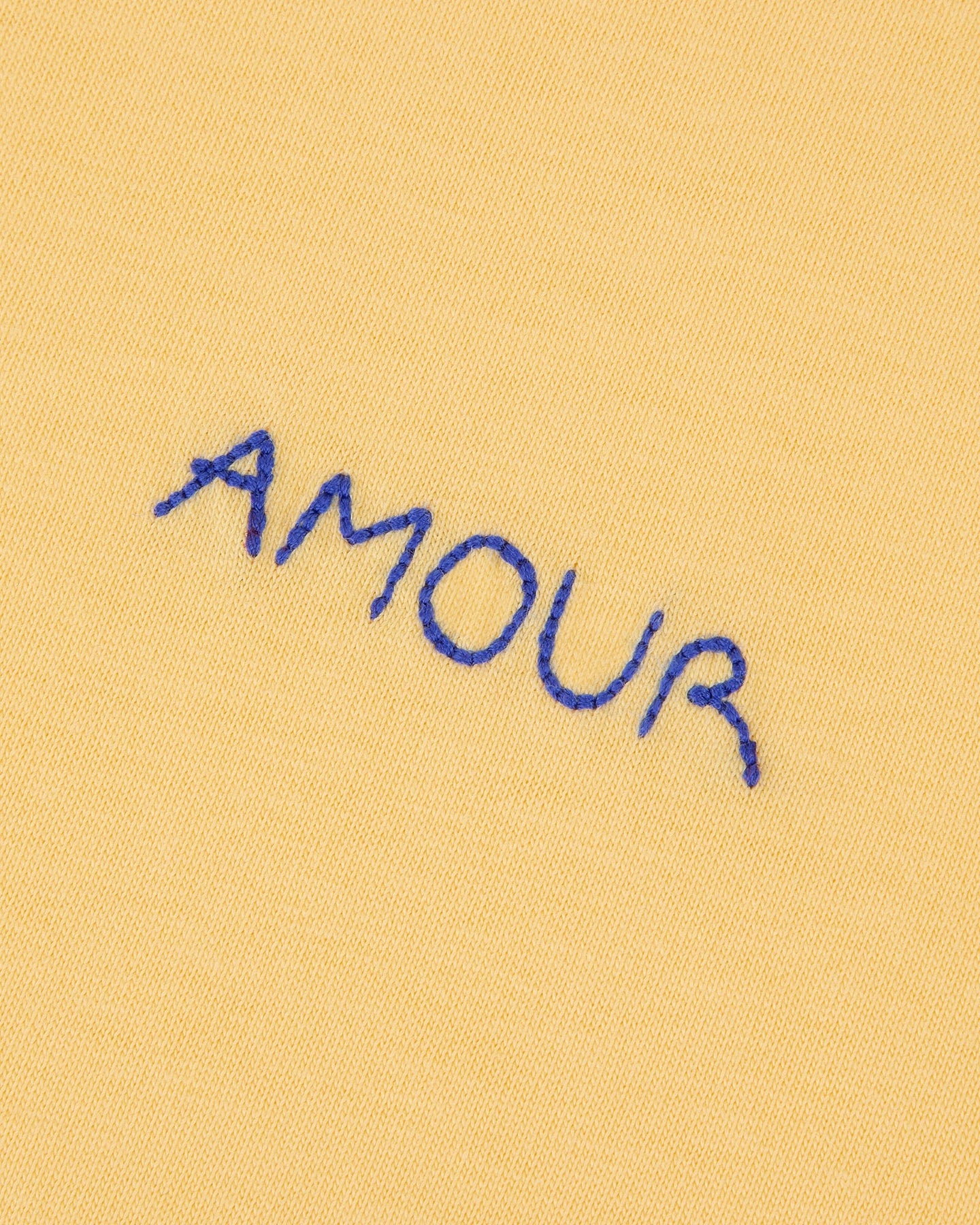 "Amour" Popincourt T-Shirt (Sand Yellow Washed) - Image 3