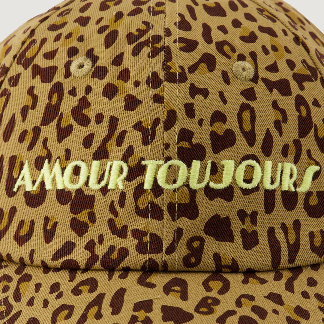 "Amour Toujours" Beaumont Cap (Leopard Print) - Image 3