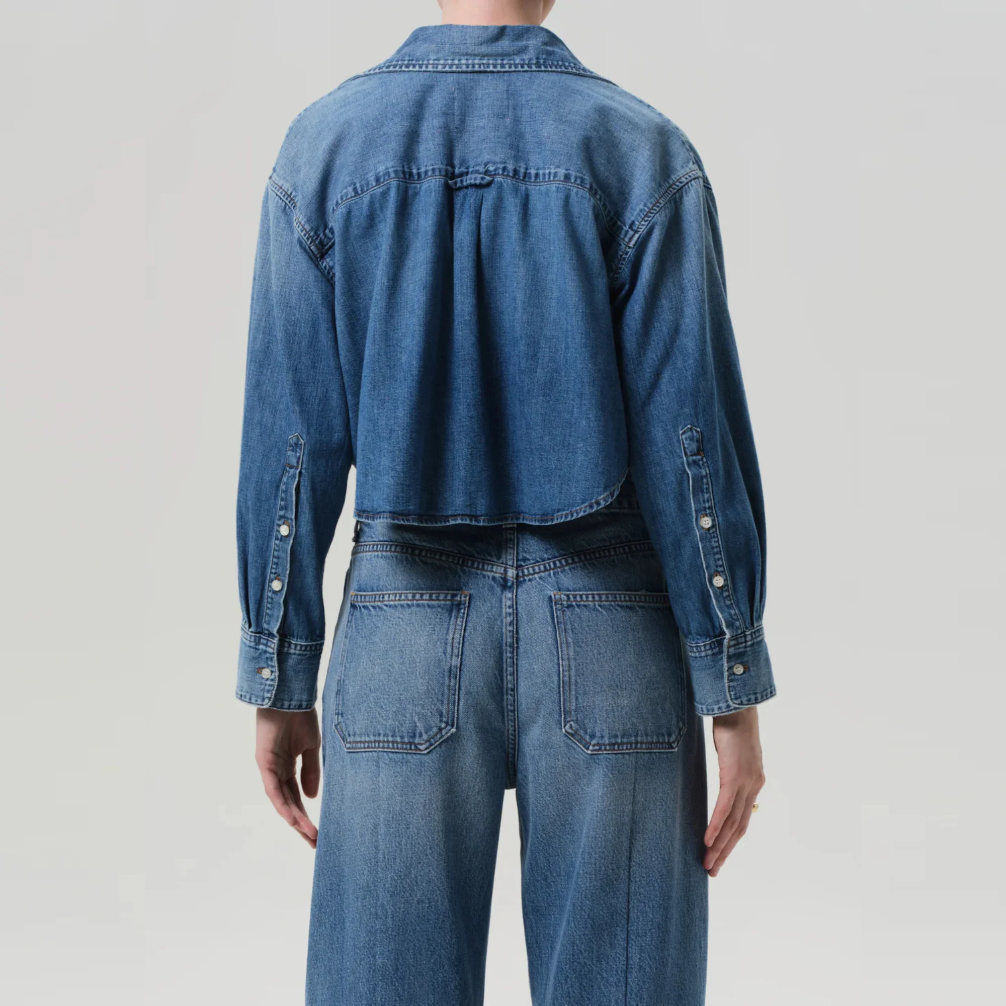 Ana Cropped Shirt (Somerset) - Image 2